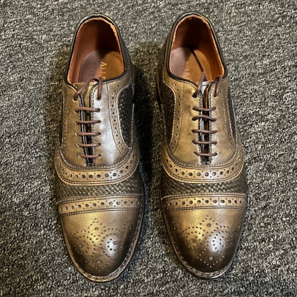 Allen Edmonds Olive Woven Strands - 5E